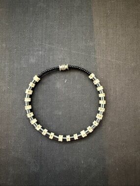 Beaded shark bone bracelet